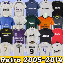 RAUL Redondo Retro Soccer Courseys Roberto Carlos Hierro Seedorf guti suker Real Madrids قميص كرة قدم خمر Ronaldo 05 06 07 08 09 10 11 12 13 14 2005 2006 2010 2011