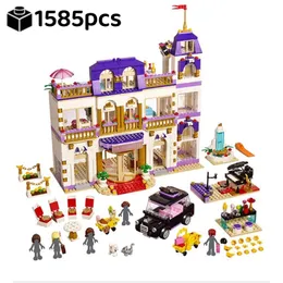 Other Toys Heart Lake BIG Grand el City Street View Building Blocks Bricks MOC 41684 Good Friends Girls Series Assembled Kids Gifts 230815