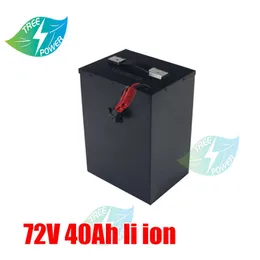 Rechargeable E-Bike Lithium ion Battery pack 72V 40AH Electric bicycle Battery 72V 2000W 3000W + 5A charger