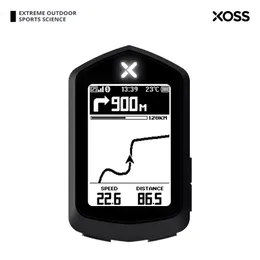 Bike Computers Xoss Nav Computer Wireless Cycling GPS -Tachometerkarte Navigation Wasserdichte Bluetooth -Kadenzgeschwindigkeit 24 '' HD -Bildschirm 230815