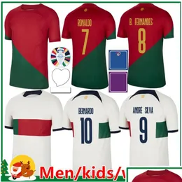 زي اليوغا 2022 البرتغال Joao Felix Soccer Jerseys Ruben Neves Bernardo Br Ronaldos Fernandes Portugieser