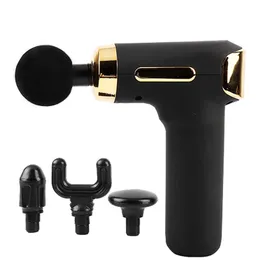 Massageador de corpo inteiro Handheld Tecido profundo Percussão Massagem Música Gun Recarregável Recarregável Vibração Gun Hy ABs Massage Gun Cold 230815