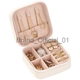 2023 Portable Jewelry Box Jewelry Organizer Display Travel Jewelry Case Boxes Button Leather Storage Zipper Jewelers x0816