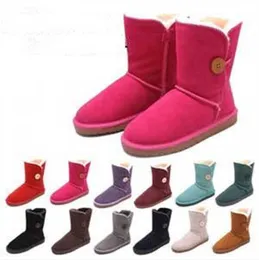 Mini Boots Classic Suede E Wool Winter Shoes Bailey Bow Short Button Boot Triplet Booties Australia Womens Men Kid Toddler Snow Ies 58
