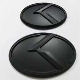 2PCS جديد 3D Black K Logo Badgo Emblem Sticker Fit Kia Optima K5 20112018CAR Emblems9558622276S