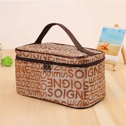 Cosmetic Bags Women IsLettered MakeUp Bag Fashion Square Travel Portable Storage Wash Y 230815