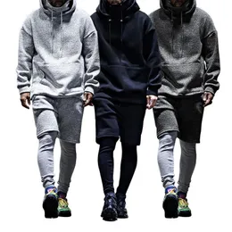 Mens Tracksuits Sweater Autumn High End Sports Set Korean Fashion Shorts Casual Loose Two Piece Men Clothing 230815