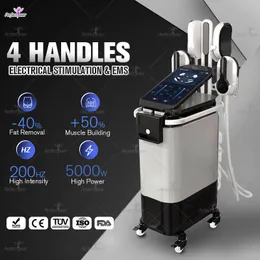 Emslim RF Fat Burning 5000W EMS Muscle Sculpting Hiemt Body Slimming Skin Drawing Öka muskelmaskinen för salongcellulit Borttagning Viktförlustprodukt Produkt