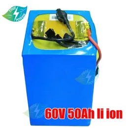 Lithium 60V 50A AH Li Ion Battery pacco con BMS per 4800 W Scooter Welectric Alimentatore MOTORCYCLE ENERGY POTCHEGGIO +5A Charger