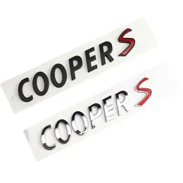 Per le lettere posteriori del mini cooper di font logo badge sticker auto tailgate coopers della targhetta decalcomanie decorative accessori202b