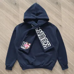 Hoodies masculinos Kapital Kountry de grandes dimensões casuais puro cachecol de algodão com capuz de capuz