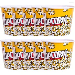 Set di stoviglie da 10 pezzi Popcorn Holter Bowlet Bowl riutilizzabile Candy Box Snack Film Night Pp Cup Child