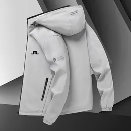 رجال السترات للرجال Windbreaker J Lindeberg Golf Golf Breaker Breaker Casual Coat Sallecting Hindproof Autumn Spring Outwear Men 230815