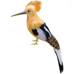 Garden Decorations Cute Foam&feather Hoopoe Model Home Decoration Doll Ornaments Gift About 30cm D0275