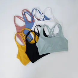 LU-77 Energy Bra Yoga Top Fitness Fitnessstudio Traning Sport Crop Anzug Nackt Feel