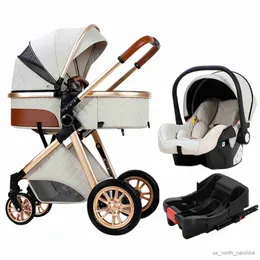 Barnvagnar# lyx bärbara resor barnvagn 3 i 1baby barnvagn hög landskap baby baby rese barnvagn nyfödd barnvagn R230817