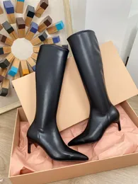 Dress Scarpe Star Runway Style Women Boots Summer Kneehigh Tacco elastico marca vera Pompe in pelle vera in pelle 2023 PARTY DI PAZIONE DI PIÙ GIORNALE 230816