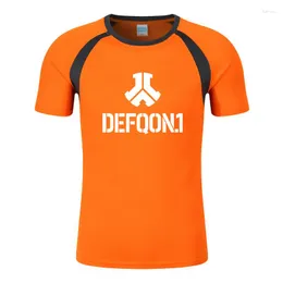 Men's T Shirts Defqon 1 Summer Style Music Festival Part High Quality Solid Color Printing Cotton Short Sleeve Loose Fashionable Top
