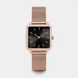 Principais relógios SDOTTER Top Brand Square Women Bracelet Assista Gold Gold Lulect Wrist Watches for Girl Fashion Quartz Dress Ladies