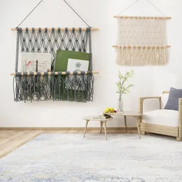 Tapisserier vardagsrum handvävd tapestry boho väggkonst förvaring rack blomkruka stativ dekor makram tapestry vägg hängande 230817