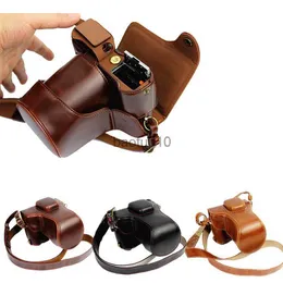 Camera bag accessories New Luxury PU Leather Camera Bag For Fujifilm X-T1 XT1 lens Camera Case Leather With Strap Open Battery Design HKD230817