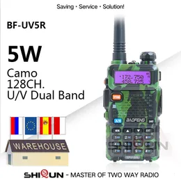 Walkie Talkie 1PC 2PCS Baofeng 5W UV 5R Camo Dual Band UV5R Ham Radios H L UHF VHF Two Way Radio UV 5R HF Transceiver UV 82 230816