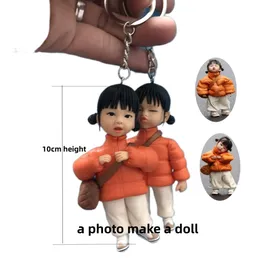 Dolls Custom Cute Girl Figurines diy Posture Mini Cartoon Keychains or Handmade 10cm Height 230816