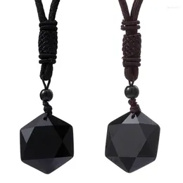 펜던트 목걸이 David Hexagram Orgone Energy Quartz Necklace Charms Amulet Dangle Choker Chain Jewelry