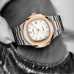 Other Watches PLADEN Luxury Men's Quartz Geneva Fashion Designer Watch 30M Waterproof High Quality Casual Calendar 230816