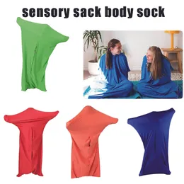 Sport Toys Body Sensory Meock Elastic Streathable Full Fullless Autism Bag para crianças Adultos Ansiedade Party Interagir 230816