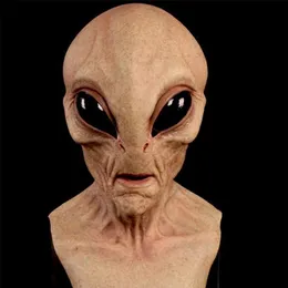 Party Masks Halloween Alien Mask Scary Horrible Big Eyes Horror Alien Mask Full Head Lateks Mask Mask Mask Mask Mondkapjes 230816CJ