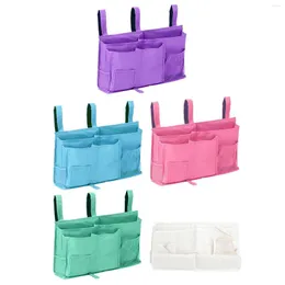 Caixas de armazenamento Bolsa de caddy de cabeceira sob o colchão Gadget Bottles Holding Bed Organizer Rail para dormitório da faculdade