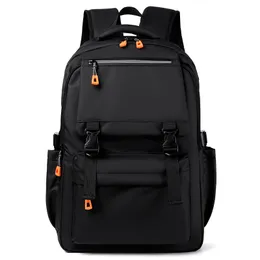 Skolväskor Svart ryggsäck för män kvinnor 14156 tum Laptop väska tonåring Sport Travel Bagpacks Nylon Light Student School Bag Gray 230817