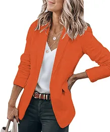 Womens Suits Blazers Autumn Temperament Jacket Longsleeved Solid Color Suit Collar Singlebreasted Blazer Women 230817