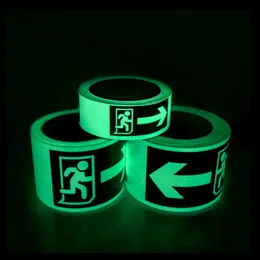 PET Luminous Stickers Warnings Fire Safety Export Landmark Logo Self-adhesive Tape