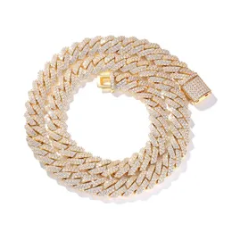 Designerschmuckketten für Männer Bestseller Mossanshi Kubanische Halskette Gold Silber glänzend Diamant Hip Hop Männerstil Accessoire Halskette Heiße Verkauf