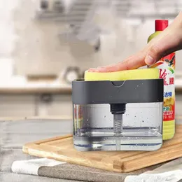 Cucina di distributore di sapone liquido con portasputtino per la pulizia del piatto Contenitore MANUALE PRESSO CHIET
