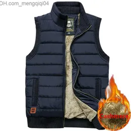 Herrenjacken Wellsome Herren Herbstjacke ärmellose Wintertank -Tank dicke Wolle warm warm Herren -Militär -Tanktoper Herren Velvet Plus Size Warm Tank Top Z230817