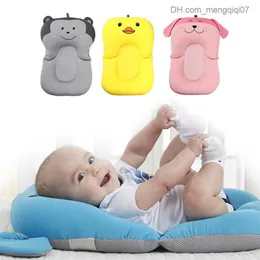 Badkar säten baby badkar flytande dyna barn bärbara luft pad animal tecknad anti slip badkar nyfödd säkerhet duschsäte kudde z230818