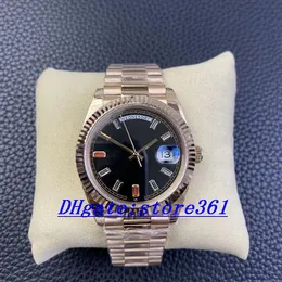 Arabski Bliski Wschód Ice Blue Dial Sunday Watch Men Różowe zegarki z Diamonds Business Man Watch Lady Wristwatch 41 mm Nowa jubileuszowa bransoletka 904L-05