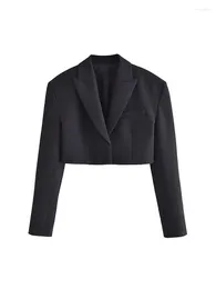 Ternos femininos 2023 mulheres verão curto blazers terno casacos moda sólida único botão feminino elegante rua blazer outerwear roupas