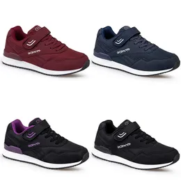 2023 scarpe da corsa non slip mesh maschi anziani donna donna nera viola blu rosso allenatori esternali da escursionismo sneaker sport a piedi traspirato