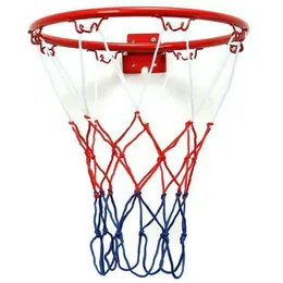 Sportspielzeug 32cm Wandmontage Basketball -Hoop Netting Metal Rand Hangbasketball mit Schrauben Innen im Freien im Freien 230816