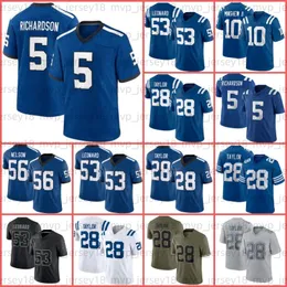 Jonathan Taylor Anthony Richardson Football Jersey Josh Downs Quenton Nelson Darius Leonard Michael Pittman Jr DeForest Buckner Gardner Minshew II