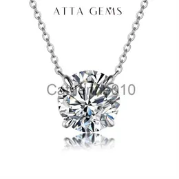 Colares pendentes Moissanite Diamond 6,5 mm 1Ct Colar para Mulher Pingente 925 Colar de Prata para Mulheres Correias Partem Jóias Finas Jóias J230817