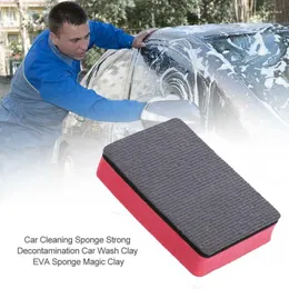 Biltvättlösningar Clay Bar Pad Sponge Block Cleaning Eraser Wax Polish Tool Svampar Tygar Borstar