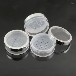 Storage Bottles 2023 10g 200pcs Portable Screen With Window Bright Silver Ring Powder Box Honey Empty Pot Prickly Heat