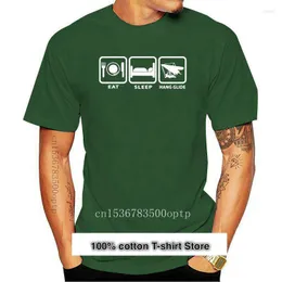 Herren -T -Shirts Camiseta de Moda Para Hombre Ropa Dormir Gleiten Lustige Herren Hang Segelflugzeug Estilo Verano