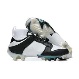 Gotowe buty piłki nożnej Nowe w pełni w pełni dzianinowe amortyzujące wstrząsające nie poślizgowe buty do rugby buty czarno-białe pand football buty