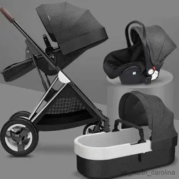 Passeggini# Luxury Baby Passeggini High Paesape Baby Kinderwagen Pram Pram Canasket Bash Car Seat Passeggino R230817